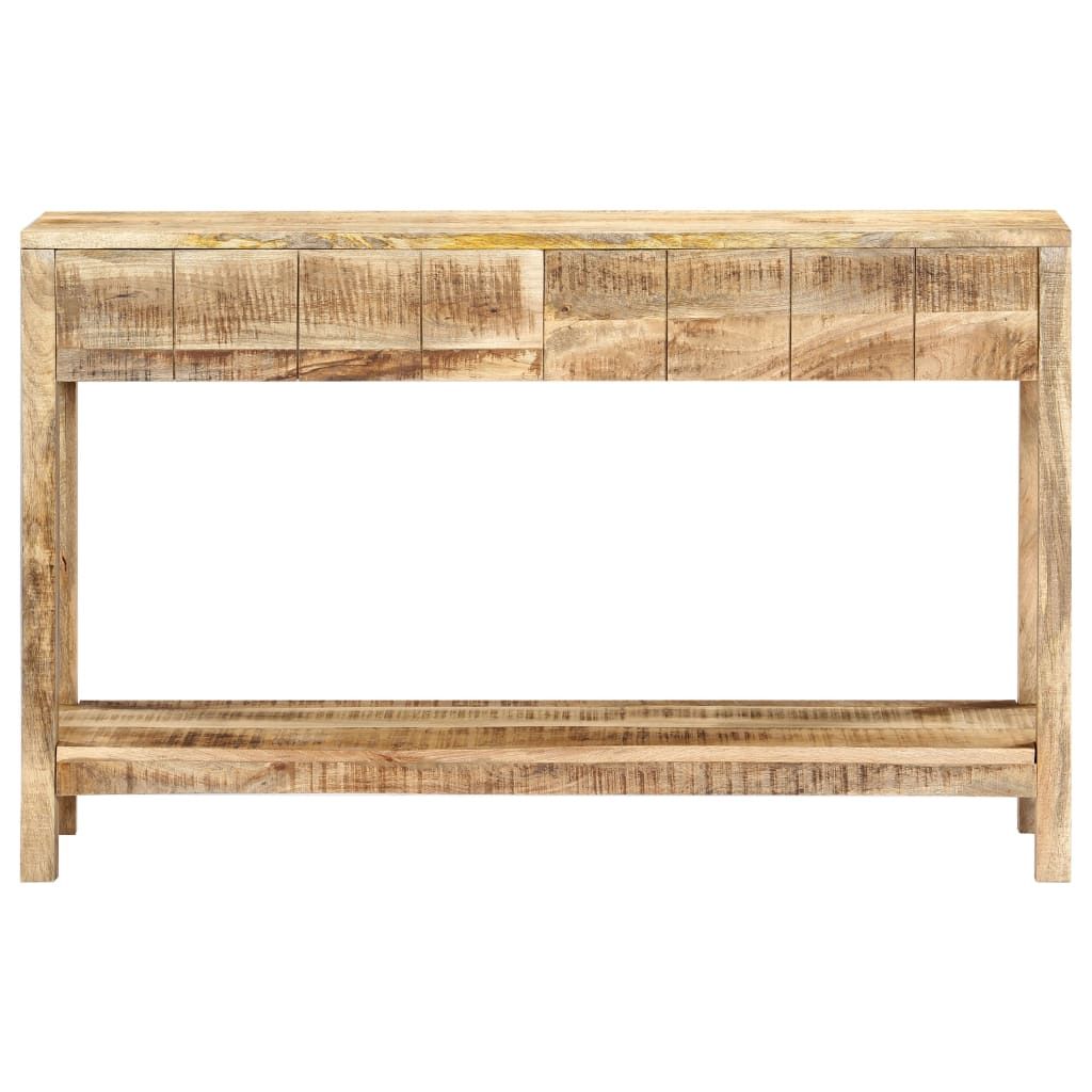 Vidaxl Console Table 120X35X75 Cm Solid Mango Wood | Vidaxl.ie pertaining to How to Style Your White and Brown Console Table for Maximum Impact