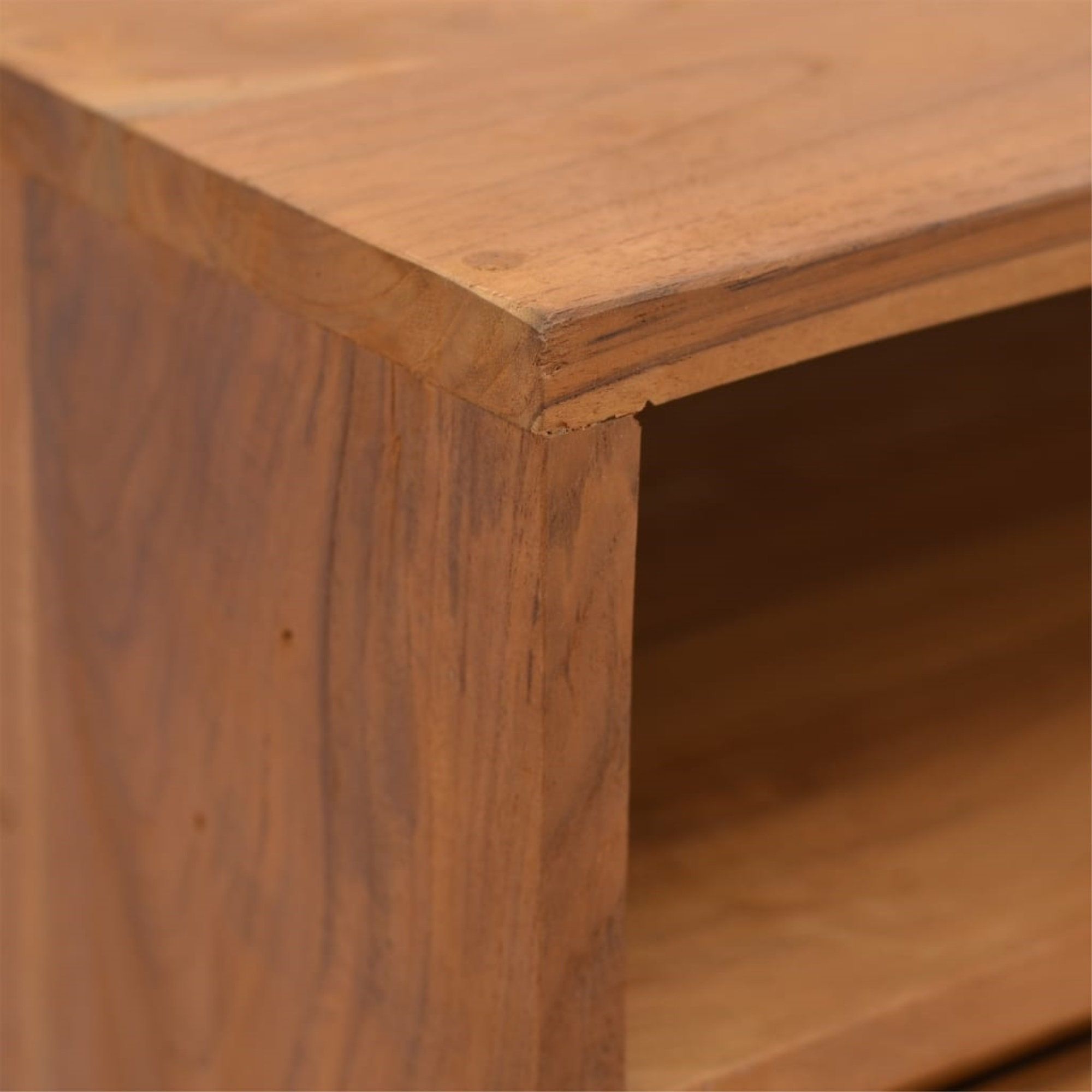 Vidaxl Console Table 31.5"X11.8"X31.5" Solid Teak Wood - Transitional ... in Vidaxl Console Table 39.4X13.8X29.5 Solid Teak Wood, 288842