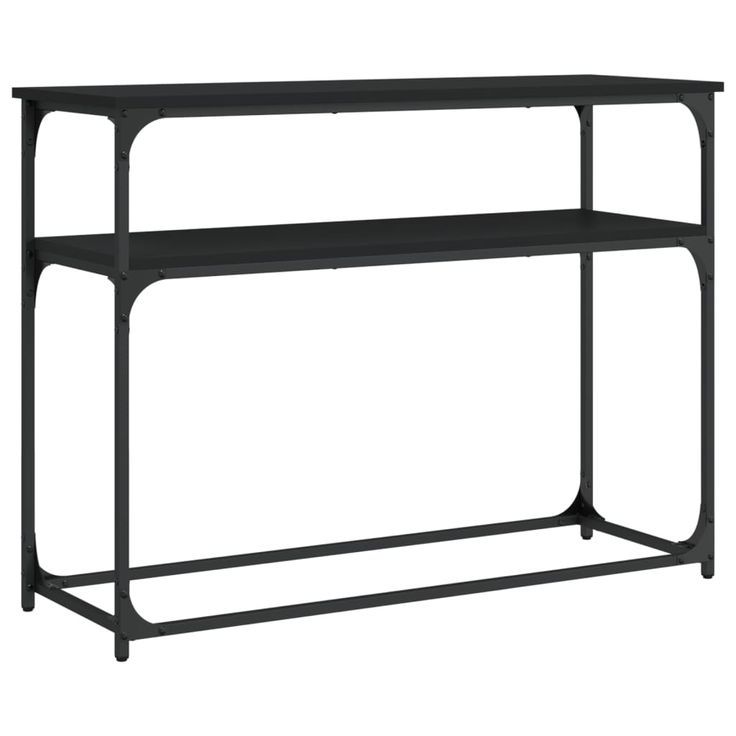 Vidaxl Console Table Black 100X35.5X75 Cm Engineered Wood | Vidaxl-Ie ... pertaining to Choosing the Right Console Table to Complement Your Interior