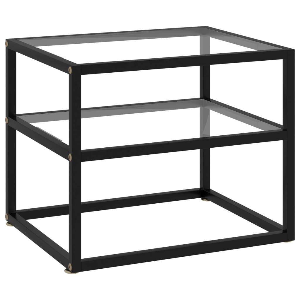 Vidaxl Console Table Transparent 19.7"X15.7"X15.7" Tempered Glass ... in How Tempered Glass Furniture Transforms Living Spaces Aesthetically
