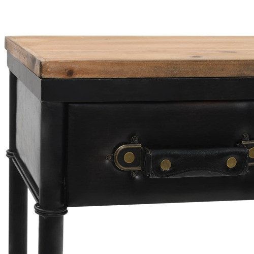 Vidaxl Console Table With Castors Side Table Entryway Table Solid Wood ... pertaining to How Solid Wood Construction Enhances Table Durability and Aesthetics