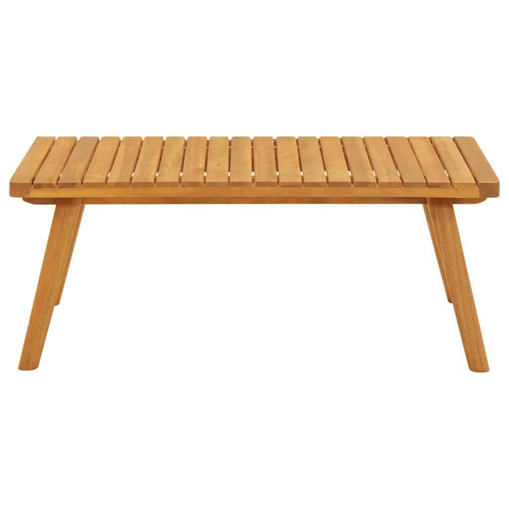 Vidaxl Garden Coffee Table 90X55X35 Cm Solid Acacia Wood - Wood Factory ... intended for Unveiling the Enduring Charm of Solid Acacia Wood Coffee Tables