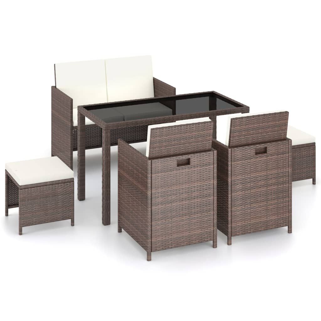 Vidaxl Patio Dining Set 6 Piece Outdoor Dining Table And Chairs Poly ... within Choosing the right patio furniture for year-round outdoor entertaining