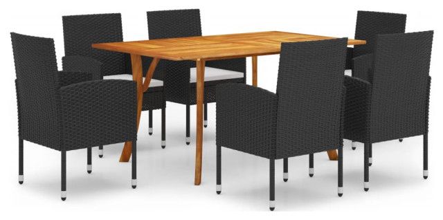 Vidaxl Patio Dining Set Outdoor Dining Set Table And Chair Set 5 Piece ... intended for Choosing the Right Outdoor Dining Set The vidaXL 5-Piece Black Experience