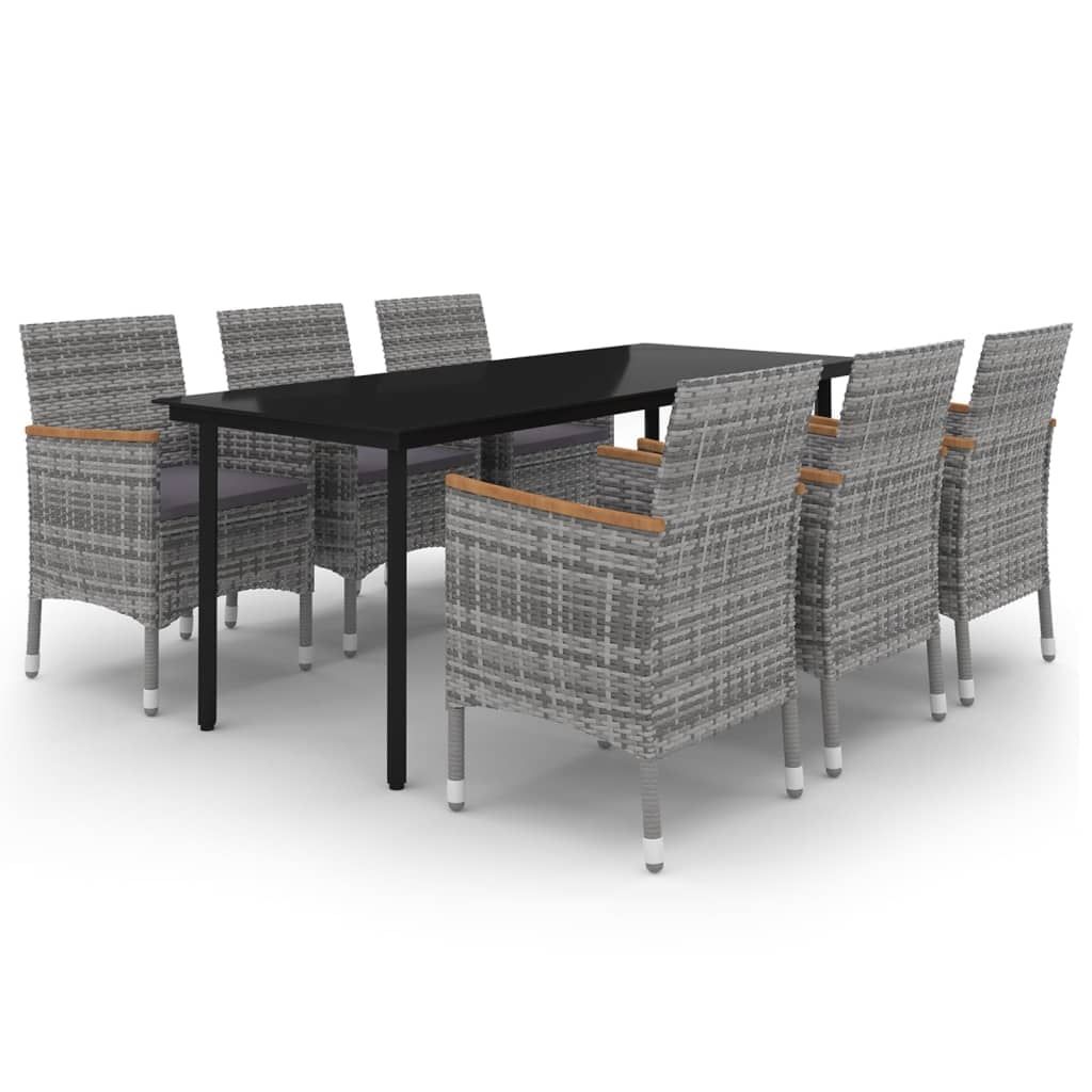 Vidaxl Patio Dining Set Outdoor Table And Chair Set Poly Rattan And ... for Vidaxl Patio Dining Set Outdoor Dining Set Table And Chair Set 5 Piece Black
