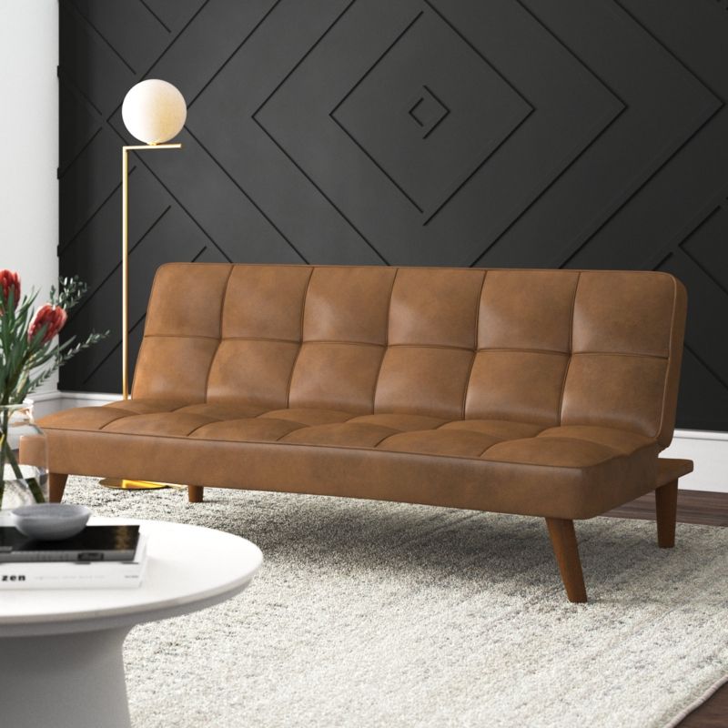 Villatoro 66.1" Armless Sofa Bed Sofa | Foter inside Creating Versatile Living Spaces with Built-In Storage Solutions