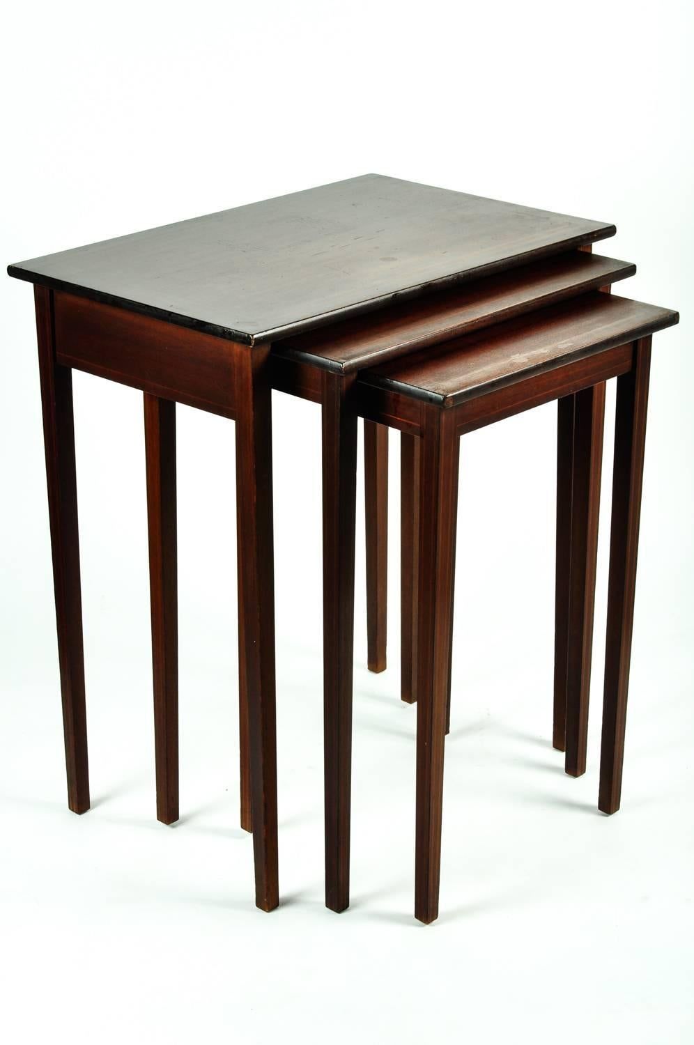 Vintage Mahogany Nesting Tables At 1Stdibs | Vintage Nesting Tables ... with regard to Lynda Nesting Tables, Mahogany