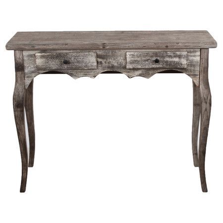 Weathered Wood Console Table With Two Drawers. Product: Console ... with regard to Nantucket 2-Drawer Weathered Wood Console