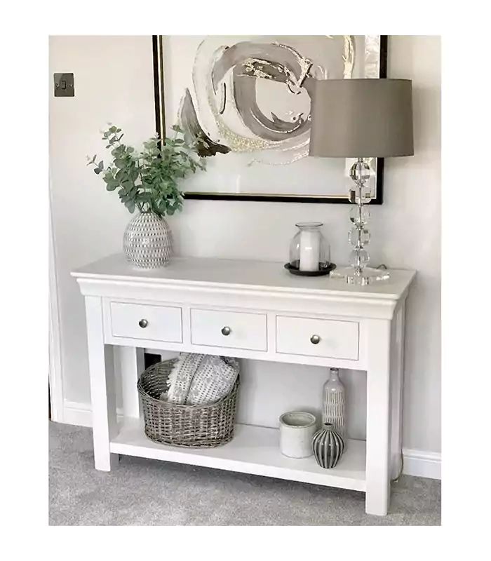 White Console Table – Liberty Furniture in Talia White Console Table