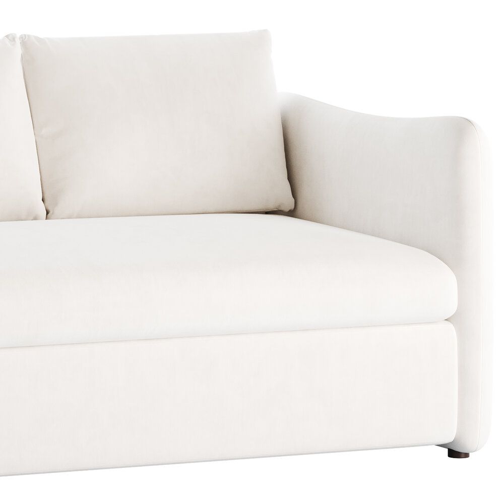 White Performance Fabric Sleeper Sofa 3D 모델 - 다운로드 소파 On 3Dmodels.org inside Exploring the Intersection of Form and Function in Home Furnishings