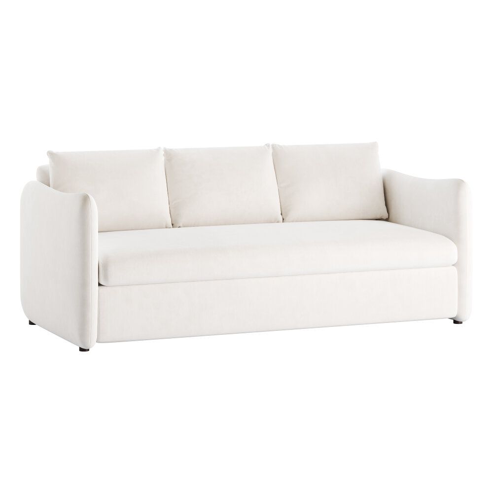 White Performance Fabric Sleeper Sofa Modelo 3D - Baixar Sofa No ... in Exploring the Intersection of Form and Function in Home Furnishings