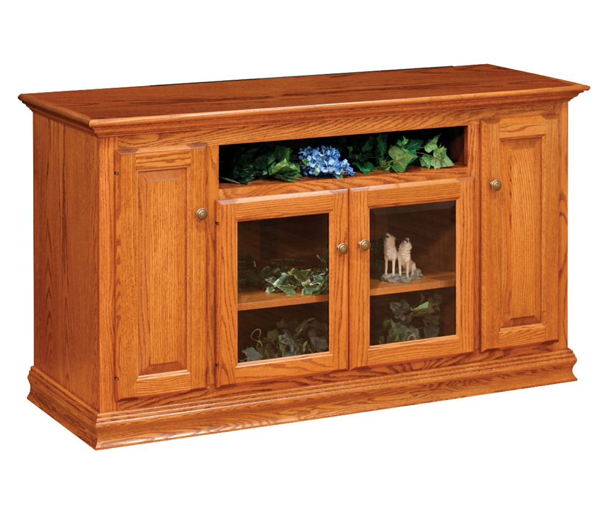 60″ Traditional Tv Stand By Ashery Oak – Lou Rodman&amp;#039;s Barstools ... with regard to Understanding the Appeal of Traditional TV Stands with Glass and Wood Doors