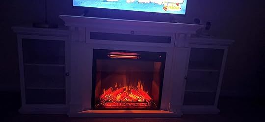 Amazon.com: Bowery Hill Traditional Wood Fireplace Tv Stand For Tvs Up ... for Bowery Hill Traditional Wood Fireplace Tv Stand For Tvs Up To 67" In White