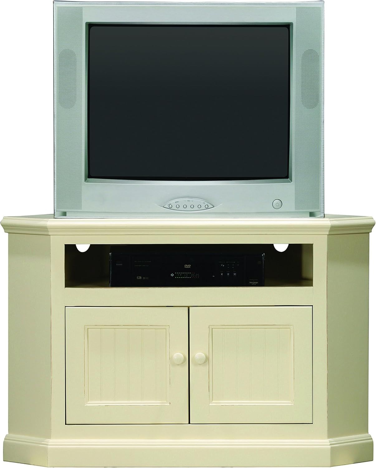 Amazon.com: Eagle Coastal Corner Entertainment Console, 42", Iron Ore ... with How to Choose the Right Corner Console for Your Home Setup