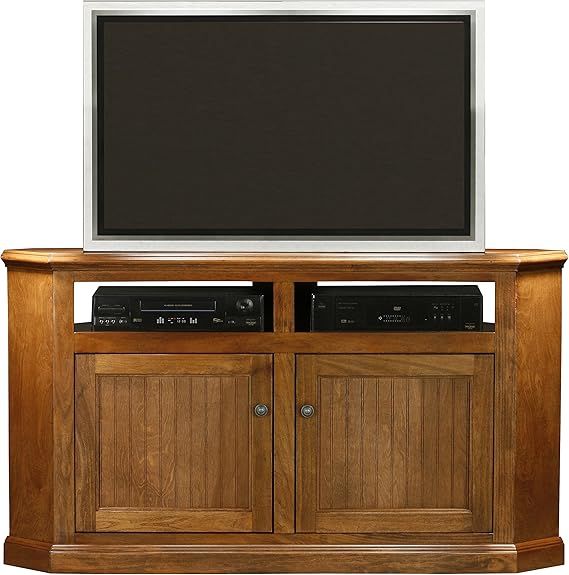 Amazon.com: Eagle Coastal Corner Entertainment Console, 56&amp;quot;, White ... throughout Eagle Furniture 63&amp;quot; Coastal Corner Entertainment Console , Iron Ore