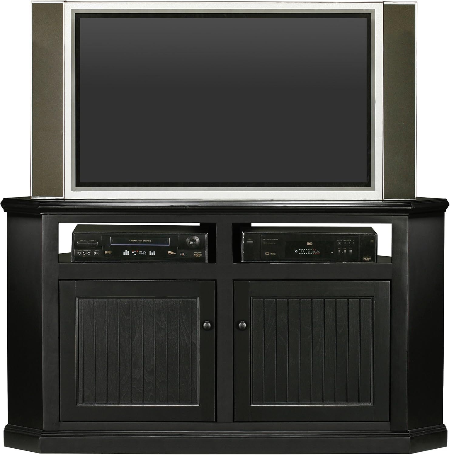 Amazon.com: Eagle Coastal Corner Tv Cart, 56&amp;quot;, Concord Cherry Finish ... for Eagle Furniture 63&amp;quot; Coastal Corner Entertainment Console , Iron Ore
