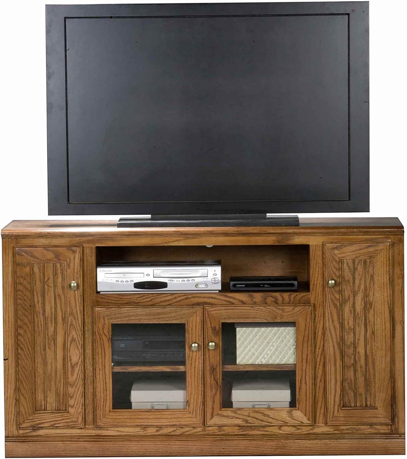 Amazon.com: Eagle Furniture Heritage 55 Inch Tall Entertainment Console ... inside Eagle Furniture 55" Savannah Tall Flat-Panel Entertainment Console, Iron Ore
