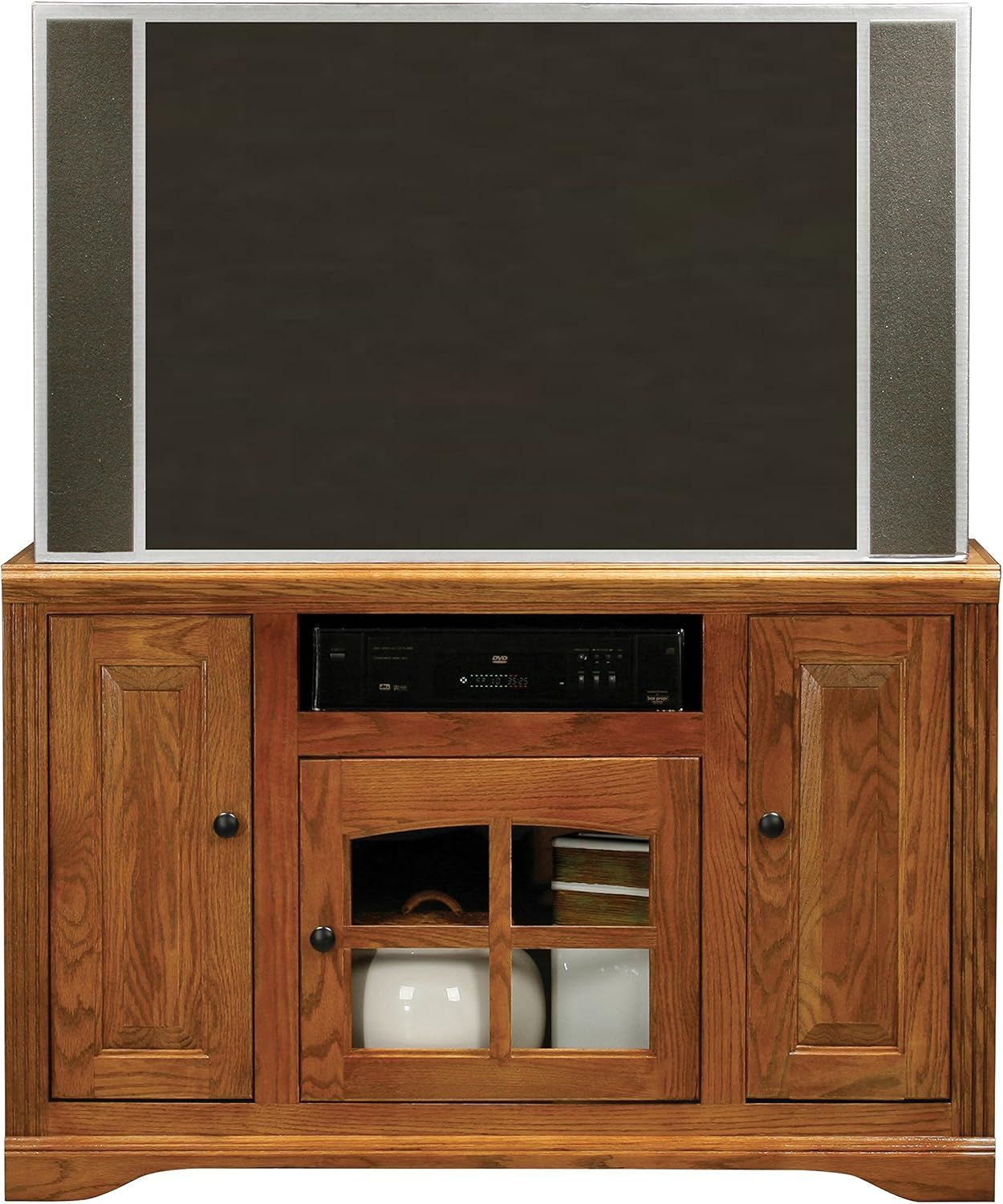 Amazon.com: Eagle Oak Ridge Thin Corner Entertainment Console, 45 ... for Eagle Furniture Oak Ridge Thin-Screen Entertainment Console 55"W, Dark Oak