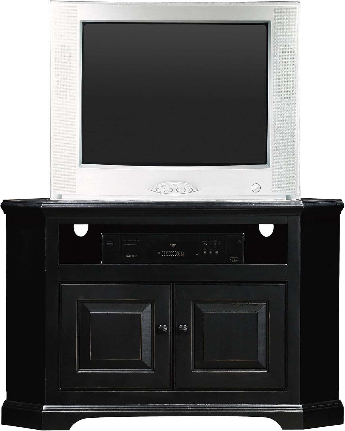 Amazon.com: Eagle Savannah Corner Entertainment Console, 41", Iron Ore ... for How to Choose the Right Corner Console for Your Home Setup
