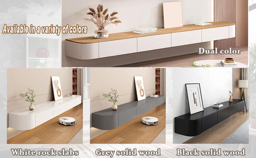 Amazon.com: Floating Tv Stand Wall Mounted – Wall Entertainment Center ... throughout Design Considerations for Floating TV Stands in Contemporary Homes