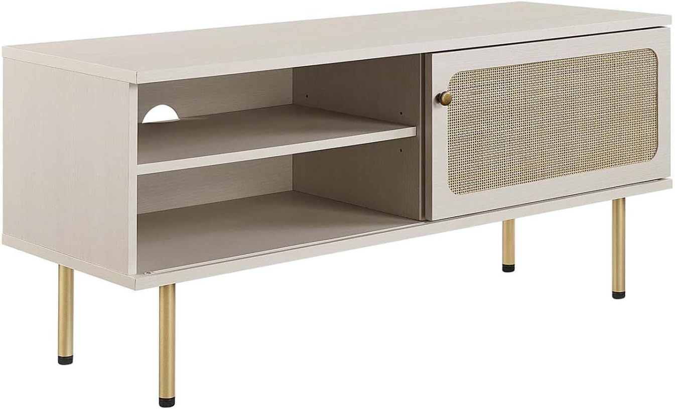 Amazon.com: Modway Cambria Rattan And Particleboard Tv Stand For Tvs Up ... in Understanding the durability and design of Modway Cambria Rattan TV stands