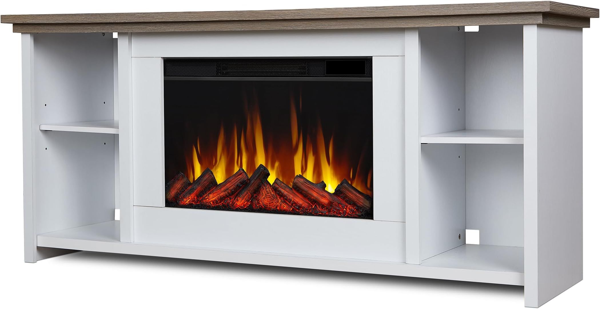 Amazon.com: Real Flame Monte Vista 108" Landscape Electric Fireplace Tv ... within Inside the Innovation Behind Real Flame Monte Vista Electric Fireplace Models