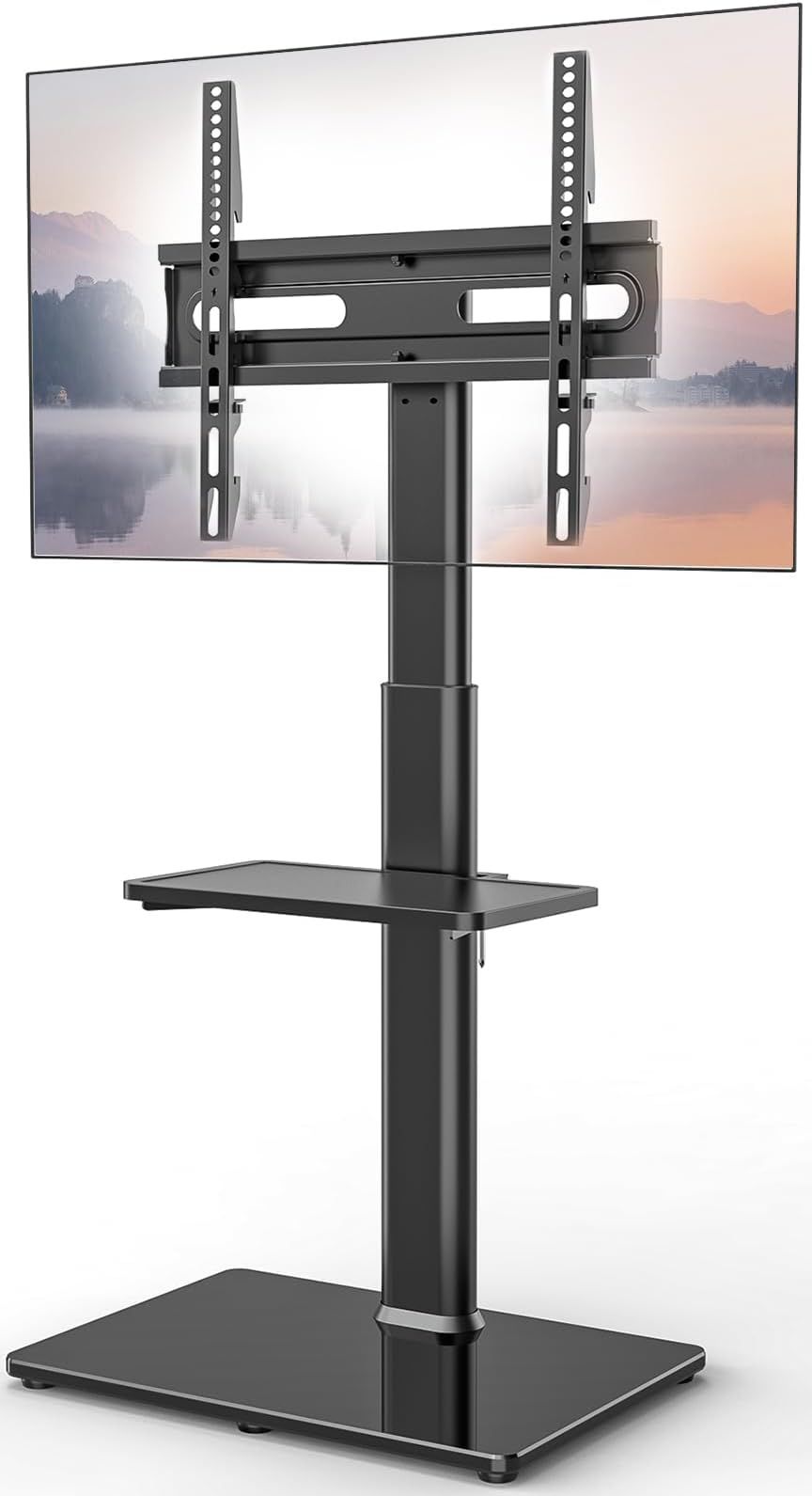 Amazon.com: Universal Floor Tv Stand With Mount 70 Degree Swivel 9 ... with Expert Insights on Installing and Using the Luxor FP4000 TV Mount System
