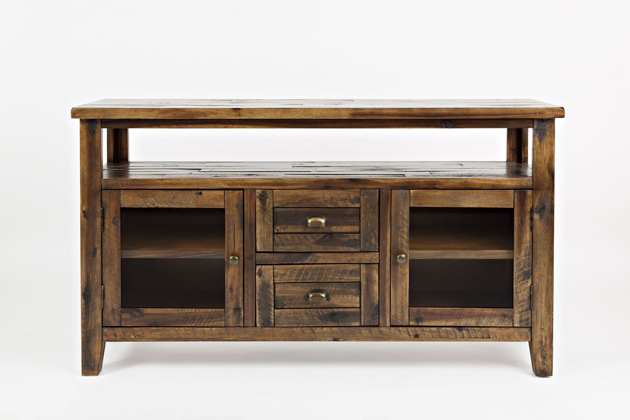 Artisan&amp;#039;s Craft 70 Inch Media Console Tv Stand In Dakota Oak By Jofran ... in How Dakota Oak Finishes Enhance Interior Design Aesthetics