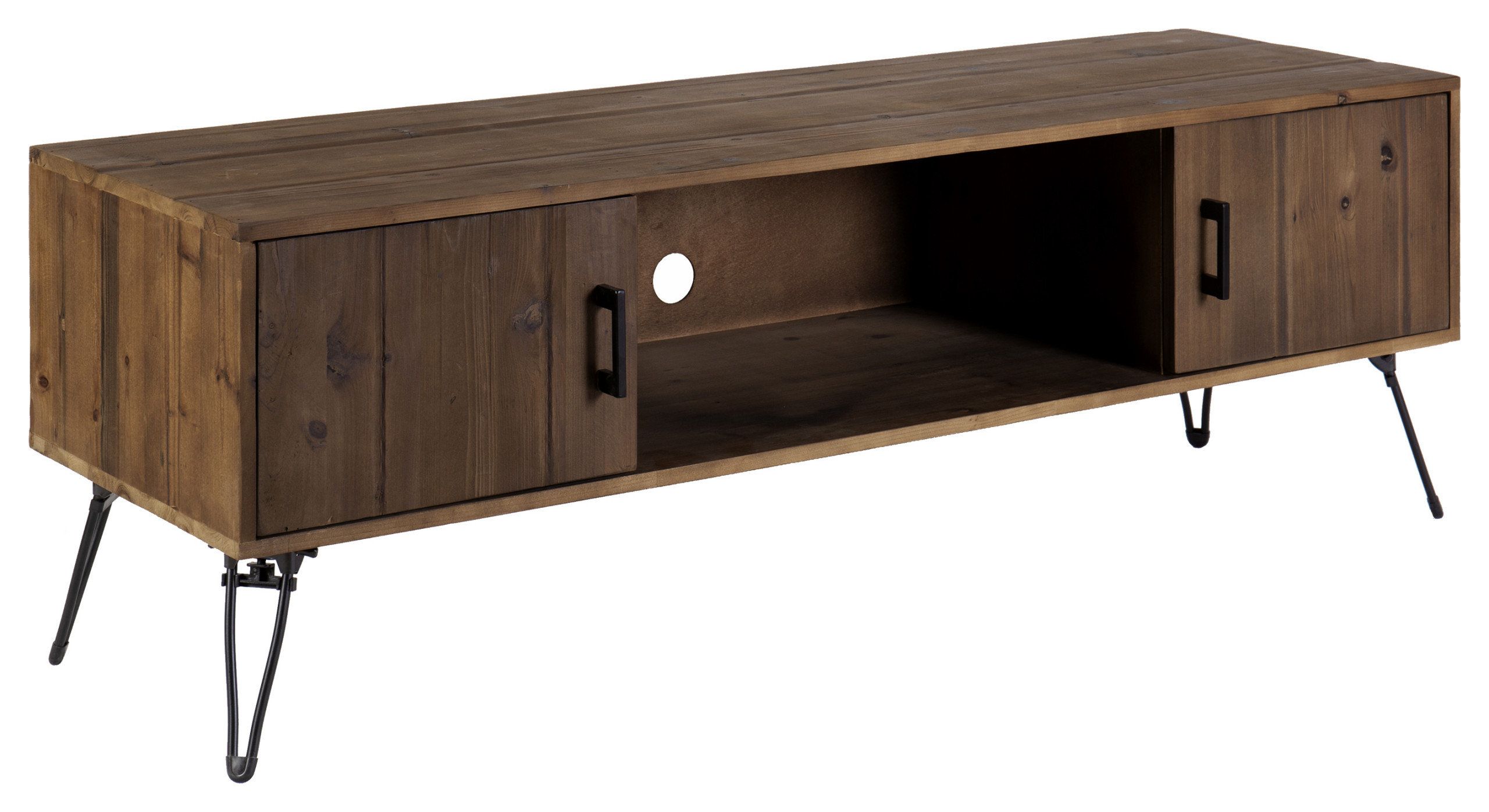 Benzara Upt-273092 Wood Rectangle Tv Stand Media Console, 2 Doors ... inside Benzara Bm276248 79" Modern Tv Media Entertainment Center, 2 Doors