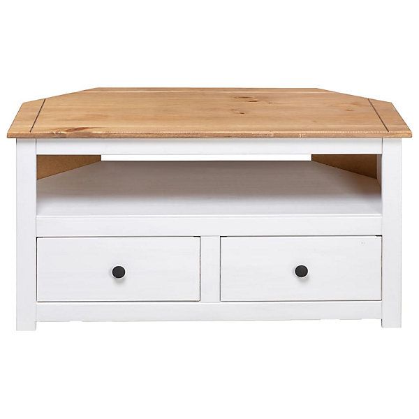 Berkfield Corner Tv Cabinet White 93X49X49 Cm Solid Pine Panama Range with How to Choose the Right Corner TV Cabinet for Your Living Space