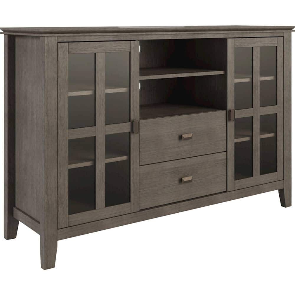 Best Buy: Artisan Solid Wood 53 Inch Wide Transitional Tv Media Stand ... pertaining to The craftsmanship behind artisan wooden entertainment centers