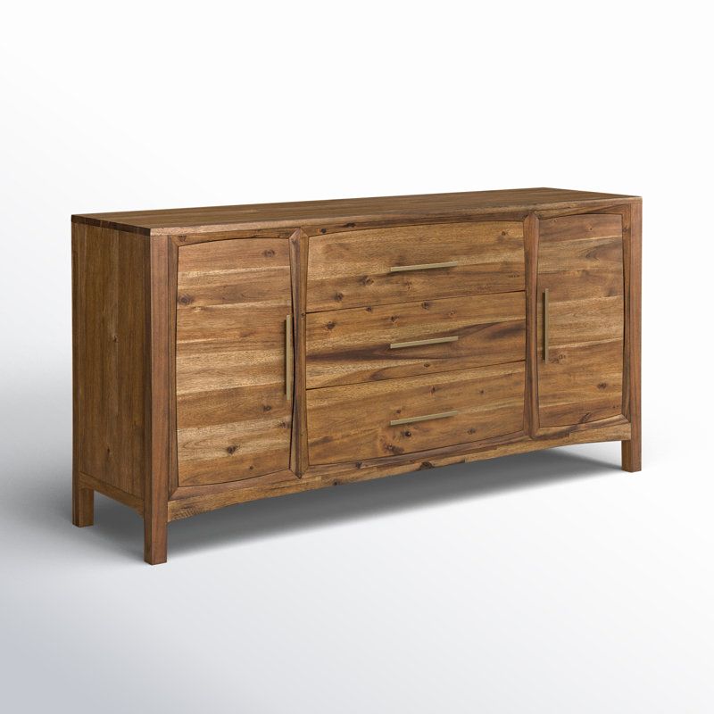 Birch Lane™ Macy Solid Wood Tv Stand For Tvs Up To 55&amp;quot; | Wayfair with regard to Hawthorne Collections Sante Fe Solid Wood Tv Stand For Tvs Up To 64&amp;quot; In Brown