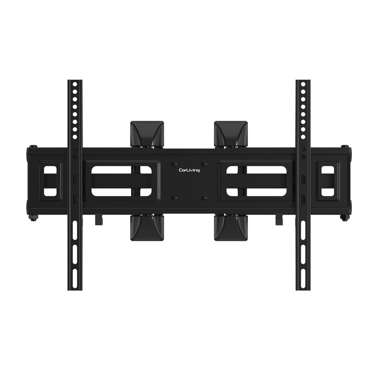 Black Heavy-Duty Metal Full Motion Corner Tv Wall Mount For Tv's Up To ... with regard to Real-world testing reveals performance differences in heavy-duty TV mounts