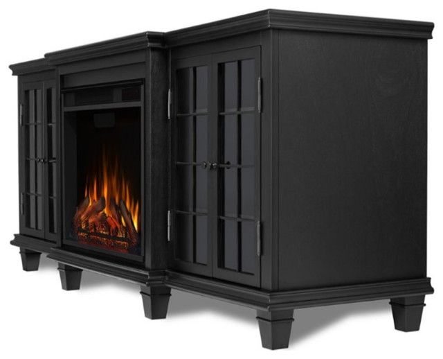 Bowery Hill Modern Solid Wood Fireplace Tv Stand For Tvs Up To 70" In ... within The Art of Blending Classic and Contemporary Design Elements
