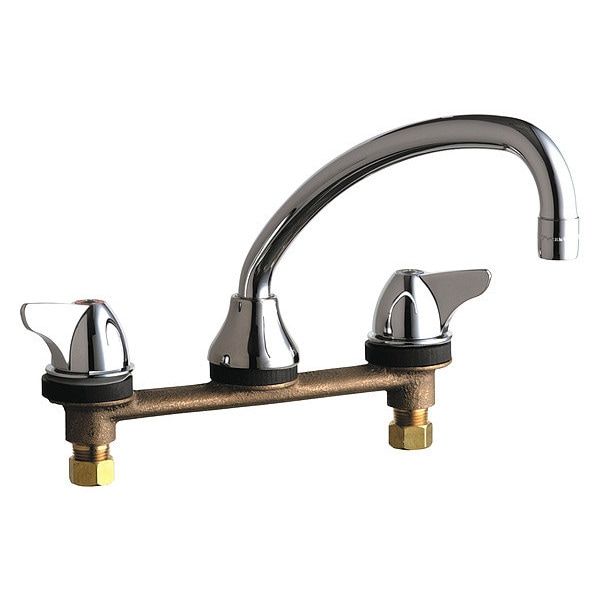 Chicago Faucet Manual 8" Mount, Concealed Hot And Cold Water Sink ... for Chicago Faucets 786-Gn8Ae36Abcp Concealed Hot And Cold Sink Faucet