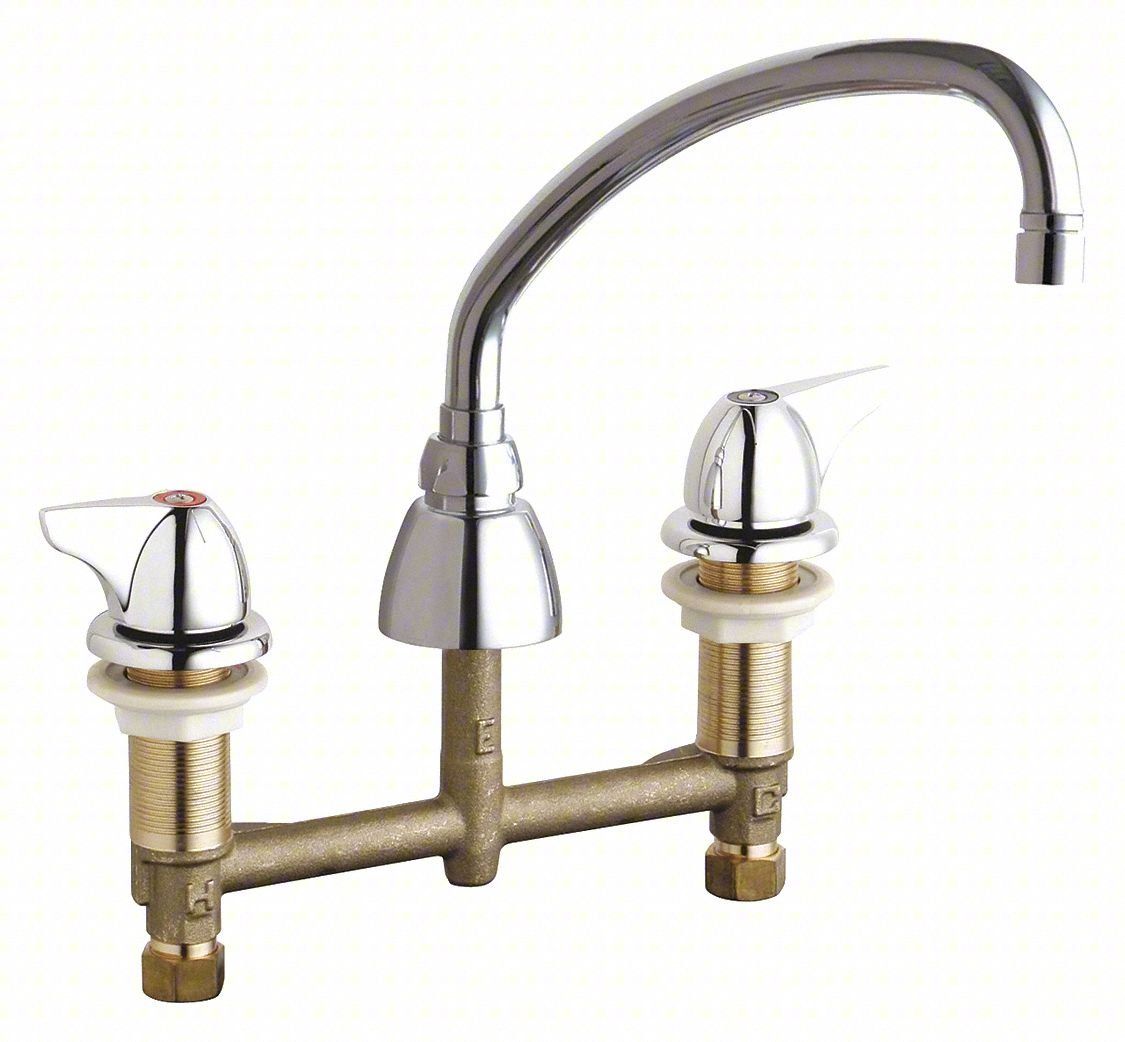 Chicago Faucets, 2.2 Gpm Flow Rate, Concealed Hot And Cold Water Sink ... for Comparing Concealed vs Traditional Faucet Styles in Bathroom Design