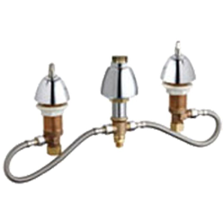 Chicago Faucets 786-Hleshab Concealed Hot And Cold Sink Faucet with regard to Comparing Concealed vs Traditional Faucet Styles in Bathroom Design
