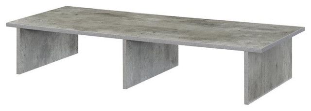 Convenience Concepts Designs2Go Large Tv/Monitor Riser In Light Gray ... within Understanding the ergonomic benefits of monitor risers for workplace comfort