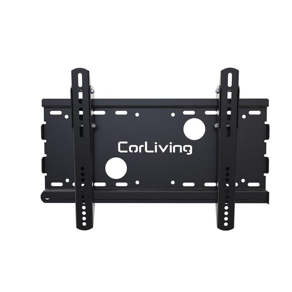 Corliving Fixed Black Heavy-Duty Metal Wall Mount For Tvs Up To 28 ... with regard to Corliving Black Heavy-Duty Metal Full-Motion H-Frame Wall Mount - 40" - 90" Tvs