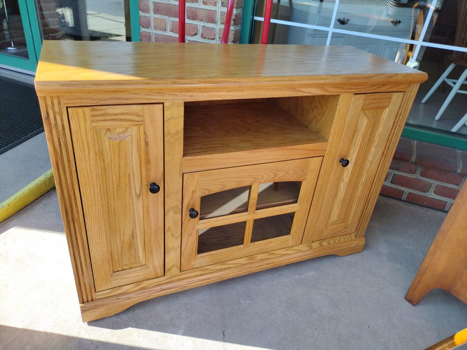 Corner Tv Stand Light Oak At Ruby Huntley Blog in Eagle Furniture Tall Mission 41&amp;quot; Wide Corner TV Console Lite Oak craftsmanship and design insights