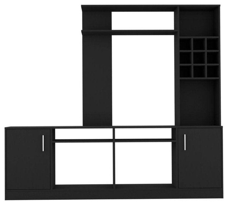 Depot E-Shop King Entertainment Center, Two-Door Cabinet, Storage ... for Depot E-Shop King Entertainment Center, Two-Door Cabinet, Storage Spaces