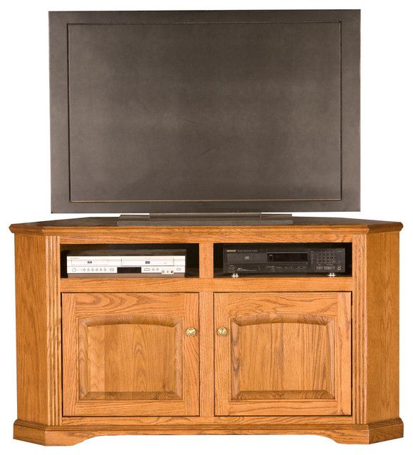 Eagle Furniture 56" Oak Ridge Corner Entertainment Console ... regarding Eagle Furniture Corner 50" Mission Corner Entertainment Console, Lite Oak