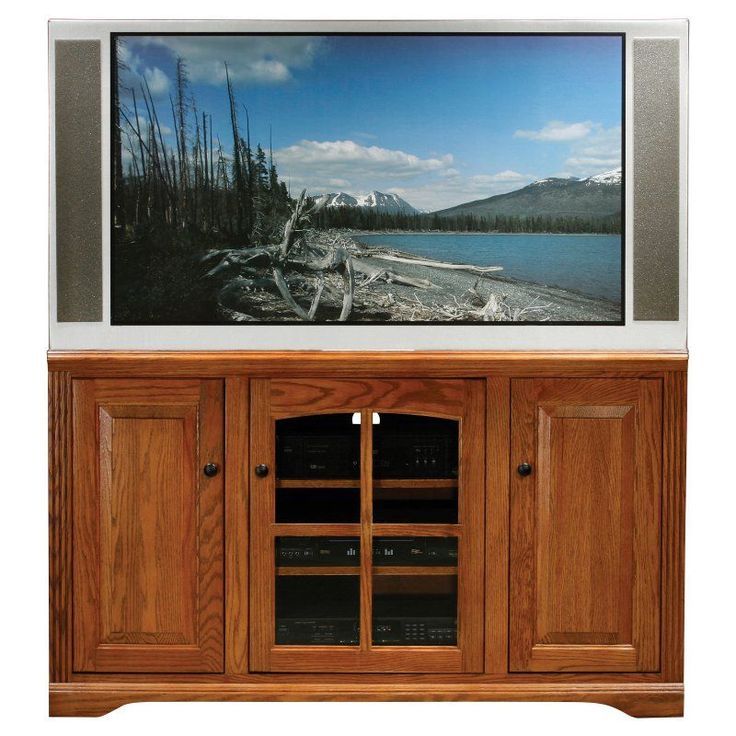 Eagle Furniture Oak Ridge 55 In. Tv Stand With Plain Glass Doors intended for The Art of Choosing the Right Entertainment Console for Your Space