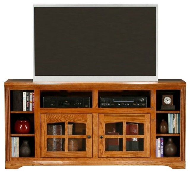 Eagle Furniture Oak Ridge 66" Tall Thin Entertainment Console ... regarding Eagle Furniture Tall Mission 41" Wide Corner Tv Console, Dark Oak