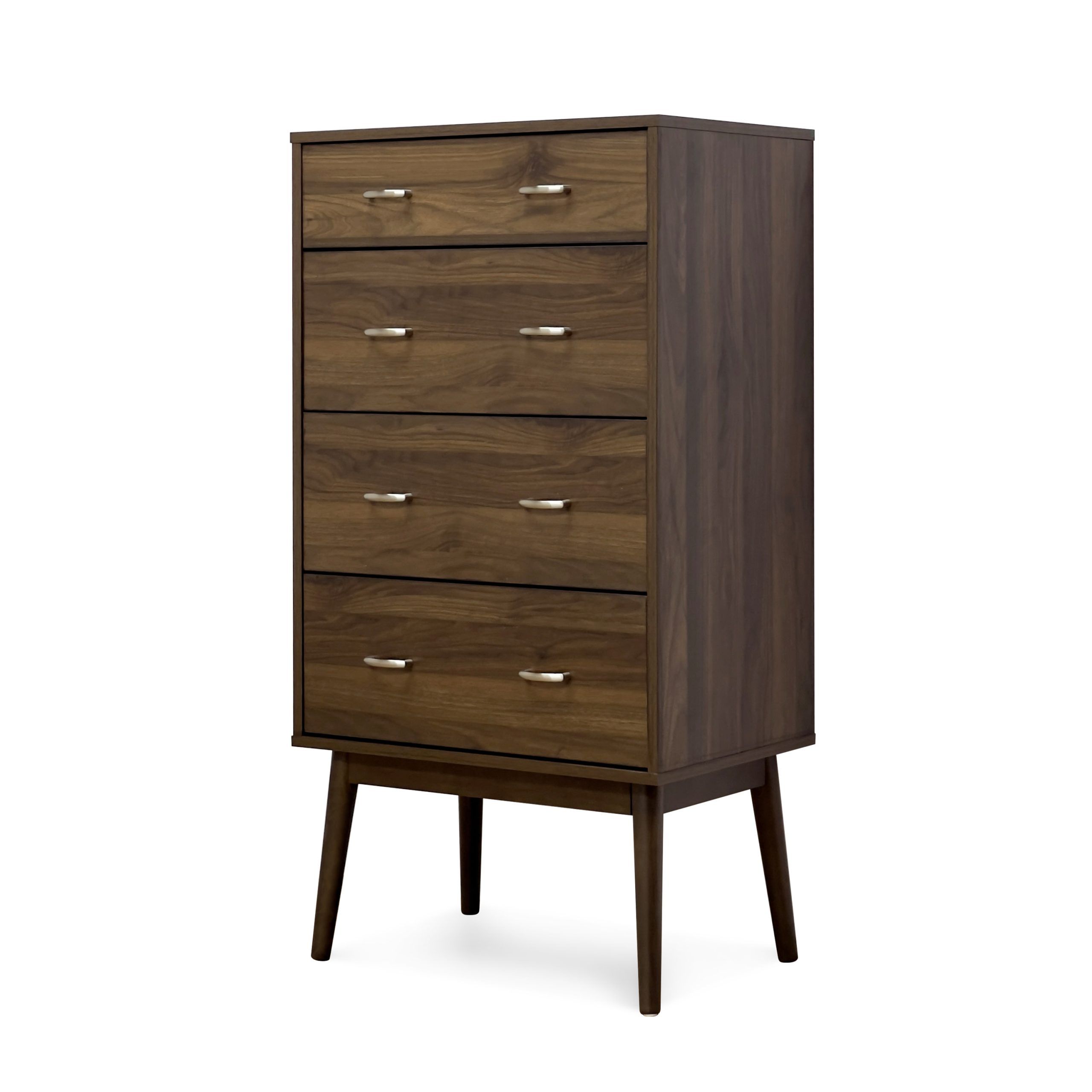 Gdf Studio Wilbur Mid Century Modern Wooden 4 Drawer Dresser, Columbia ... within Exploring the Role of LED Integration in Modern Furniture Design