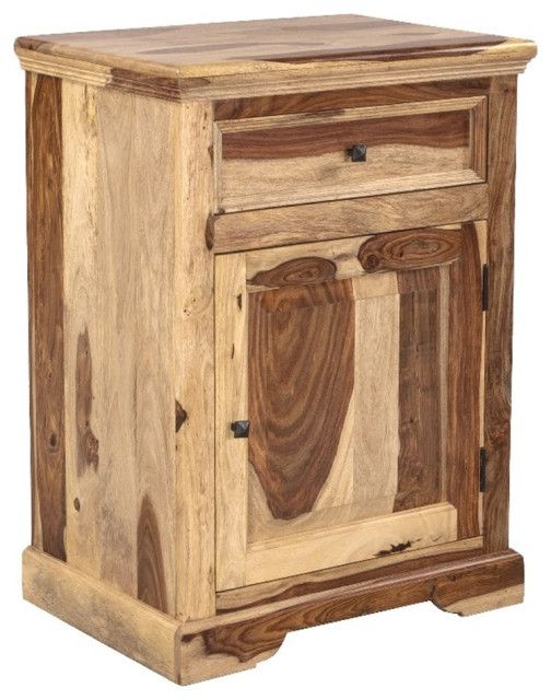 Hawthorne Collections Sante Fe 1-Drawer Solid Wood Nightstand With Door ... with Hawthorne Collections Sante Fe Solid Wood Tv Stand For Tvs Up To 64&amp;quot; In Brown