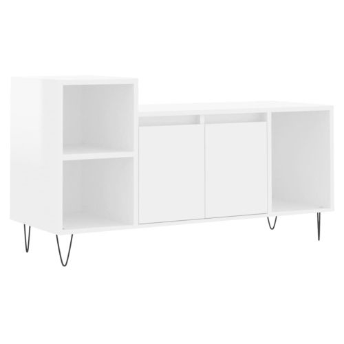 (High Gloss White) Vidaxl Tv Cabinet Tv Unit Sideboard Tv Stand Media ... in Vidaxl Tv Stand Tv Console Sideboard Tv Unit Media Unit White Engineered Wood