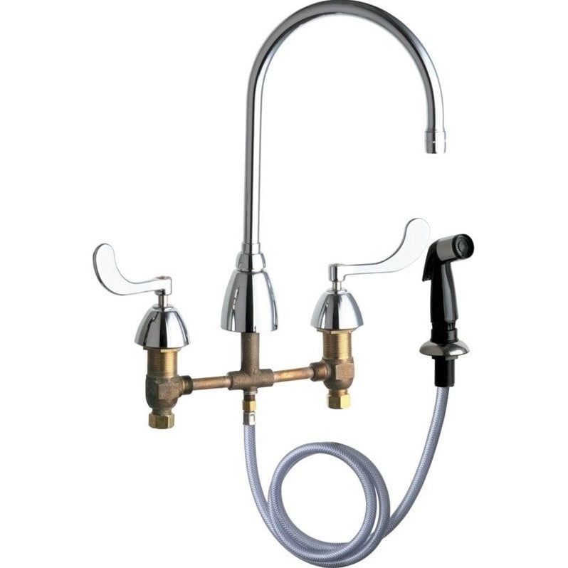 Home & Garden Cold Water Sink Faucet Chrome Chicago Faucets 786 ... pertaining to Comparing Concealed vs Traditional Faucet Styles in Bathroom Design