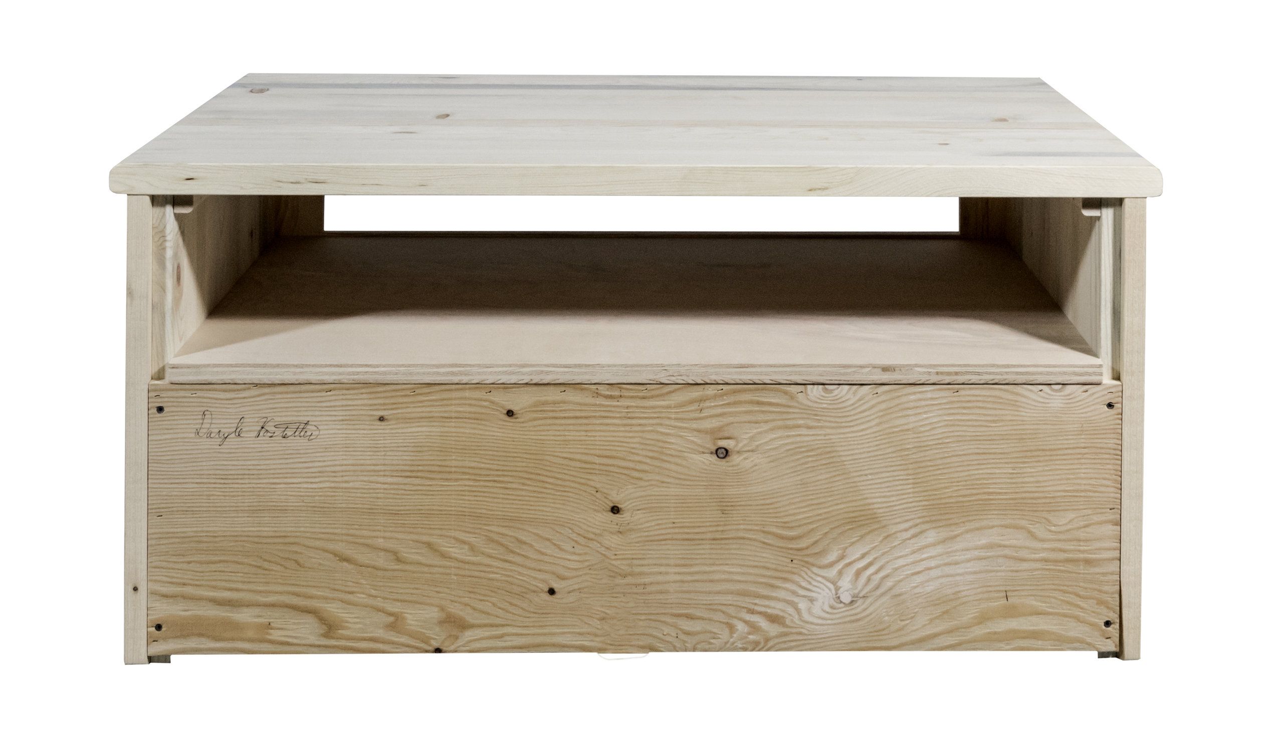 Homestead 2 Drawer Sitting Chest/Entertainment Center, Ready To Finish ... pertaining to Transforming Your Home Office into a Showpiece with Homestead Collections