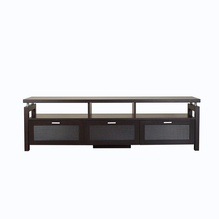 Iohomes Vintner Contemporary Tv Stand With Storage Glass Front ... regarding Creating Visual Flow with Glass Doors and Open Shelving